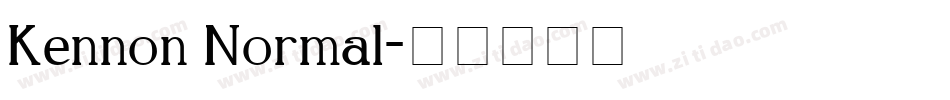 Kennon Normal字体转换